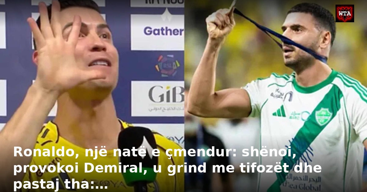 Ronaldo, një natë e çmendur: shënoi, provokoi Demiral, u grind me tifozët dhe pastaj tha:…