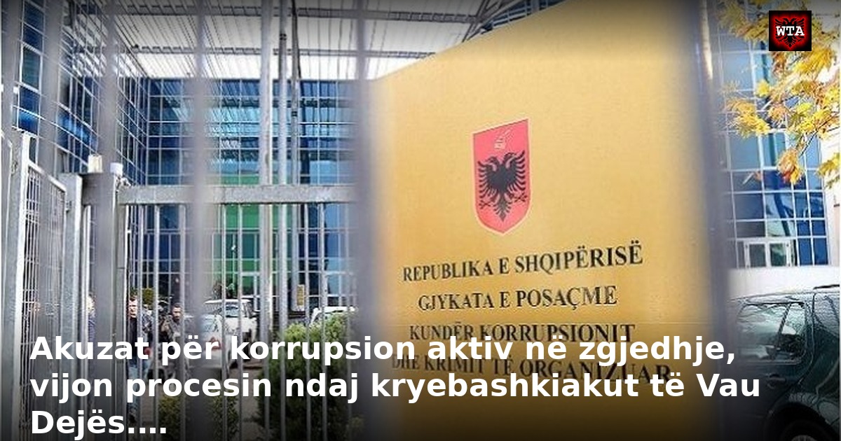 Akuzat për korrupsion aktiv në zgjedhje, vijon procesin ndaj kryebashkiakut të Vau Dejës.…