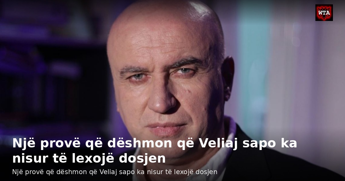 Një provë që dëshmon që Veliaj sapo ka nisur të lexojë dosjen