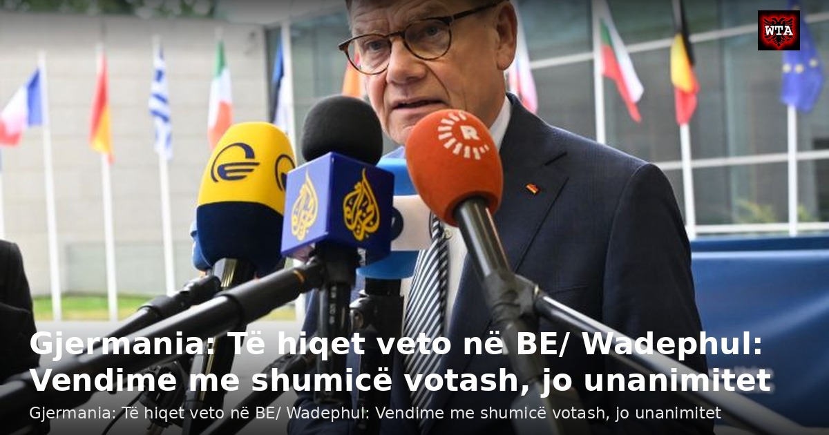 Gjermania: Të hiqet veto në BE/ Wadephul: Vendime me shumicë votash, jo unanimitet