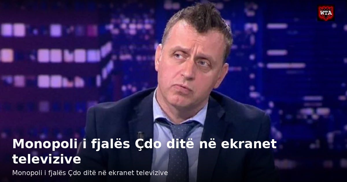 Monopoli i fjalës Çdo ditë në ekranet televizive