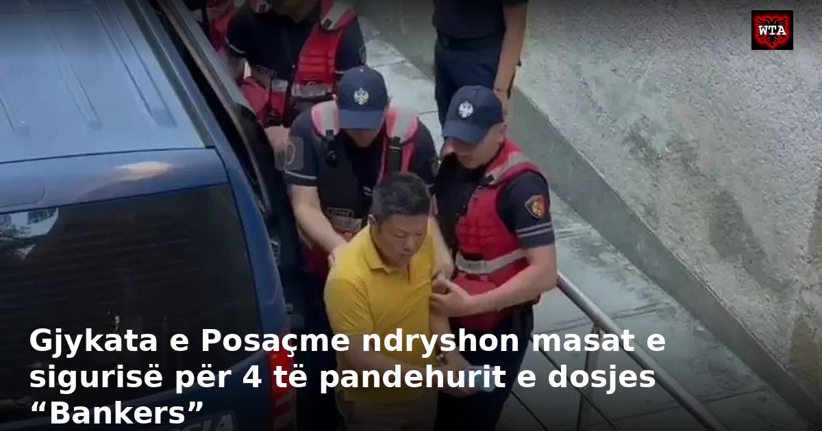 Gjykata e Posaçme ndryshon masat e sigurisë për 4 të pandehurit e dosjes “Bankers”