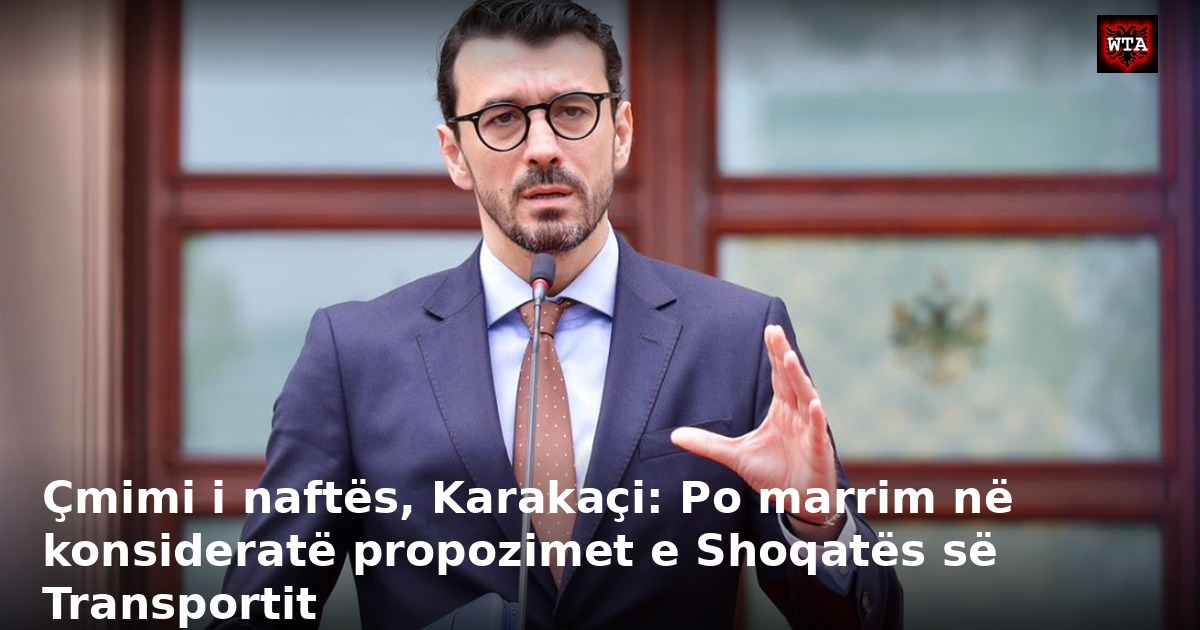 Çmimi i naftës, Karakaçi: Po marrim në konsideratë propozimet e Shoqatës së Transportit