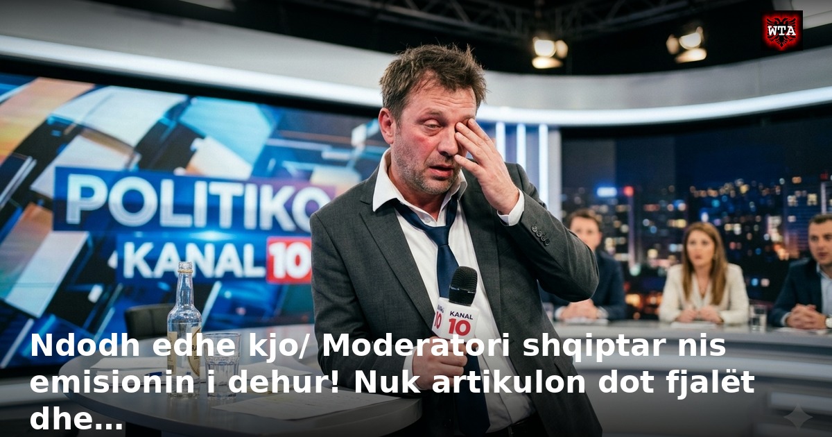 Ndodh edhe kjo/ Moderatori shqiptar nis emisionin i dehur! Nuk artikulon dot fjalët dhe…