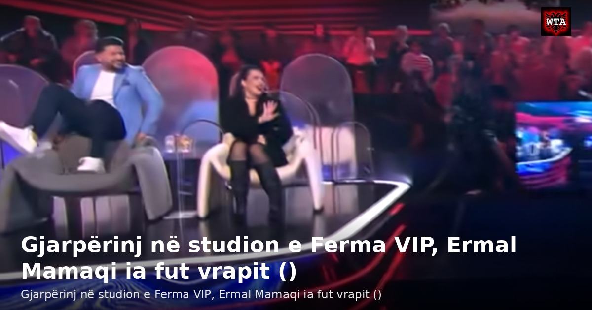 Gjarpërinj në studion e Ferma VIP, Ermal Mamaqi ia fut vrapit ()