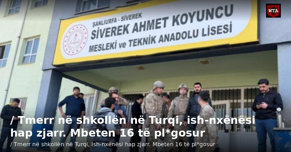 / Tmerr në shkollën në Turqi, ish-nxënësi hap zjarr. Mbeten 16 të pl*gosur