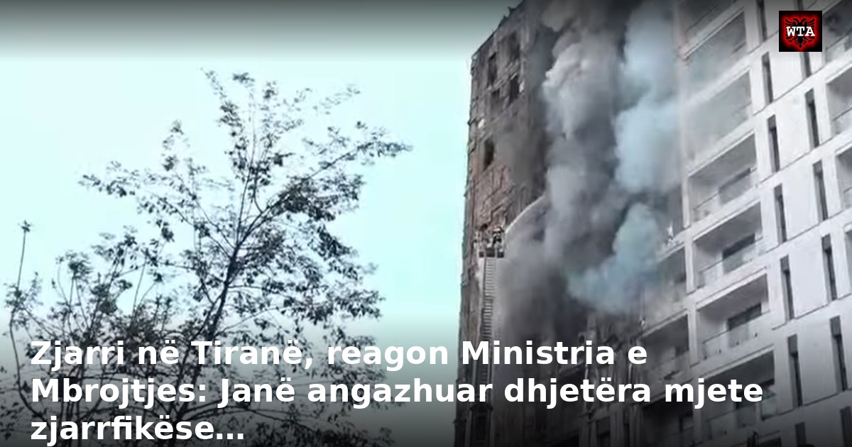 Zjarri në Tiranë, reagon Ministria e Mbrojtjes: Janë angazhuar dhjetëra mjete zjarrfikëse…