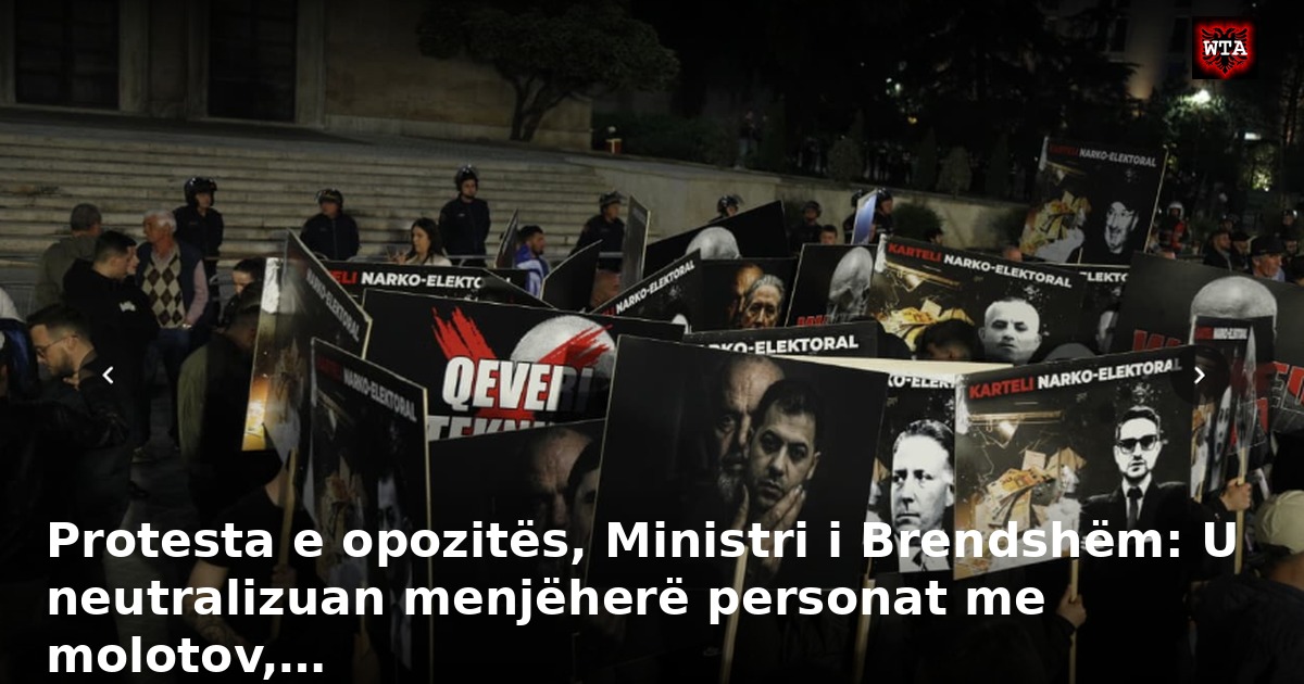 Protesta e opozitës, Ministri i Brendshëm: U neutralizuan menjëherë personat me molotov,…