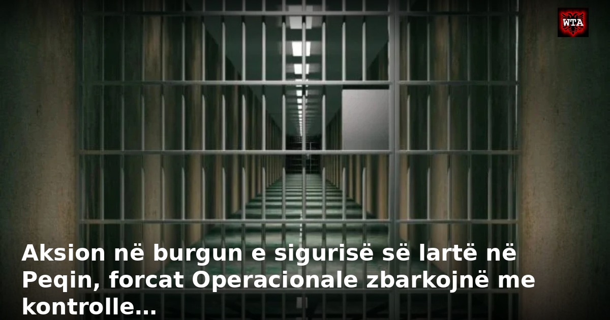 Aksion në burgun e sigurisë së lartë në Peqin, forcat Operacionale zbarkojnë me kontrolle…