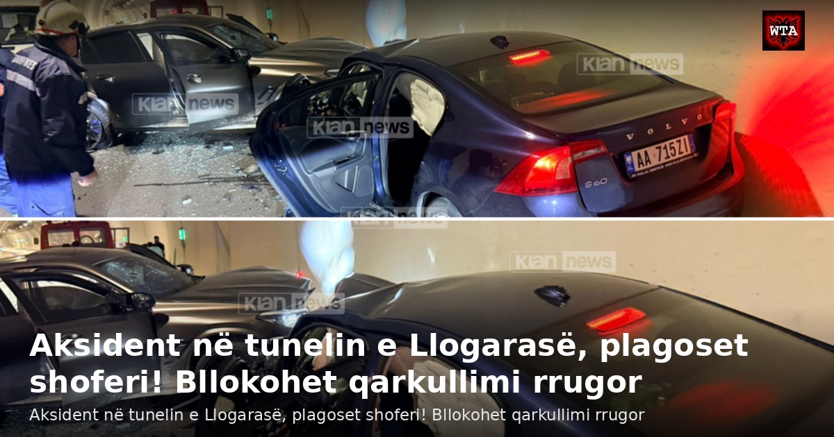 Aksident në tunelin e Llogarasë, plagoset shoferi! Bllokohet qarkullimi rrugor