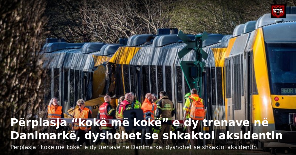 Përplasja “kokë më kokë” e dy trenave në Danimarkë, dyshohet se shkaktoi aksidentin