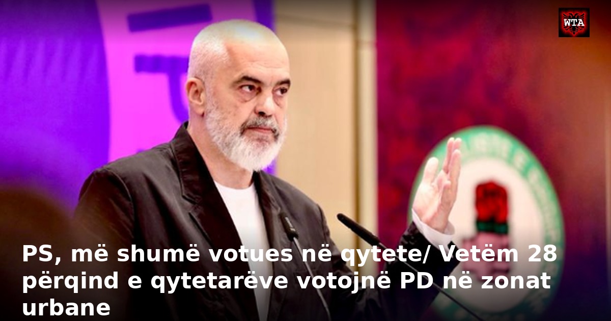 PS, më shumë votues në qytete/ Vetëm 28 përqind e qytetarëve votojnë PD në zonat urbane