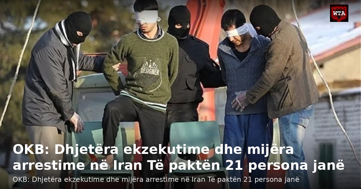 OKB: Dhjetëra ekzekutime dhe mijëra arrestime në Iran Të paktën 21 persona janë