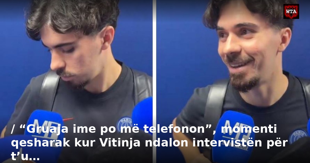 / “Gruaja ime po më telefonon”, momenti qesharak kur Vitinja ndalon intervistën për t’u…