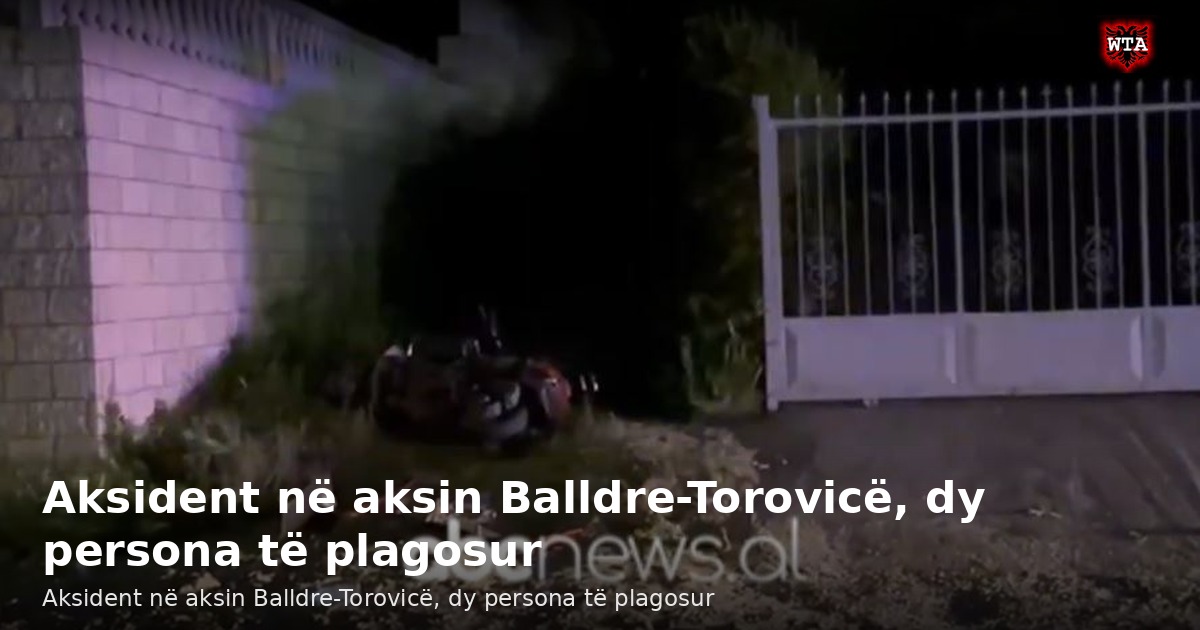 Aksident në aksin Balldre-Torovicë, dy persona të plagosur