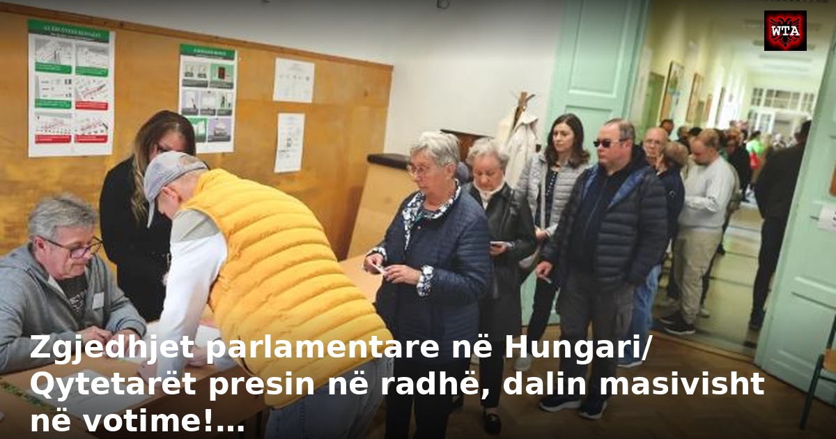 Zgjedhjet parlamentare në Hungari/ Qytetarët presin në radhë, dalin masivisht në votime!…