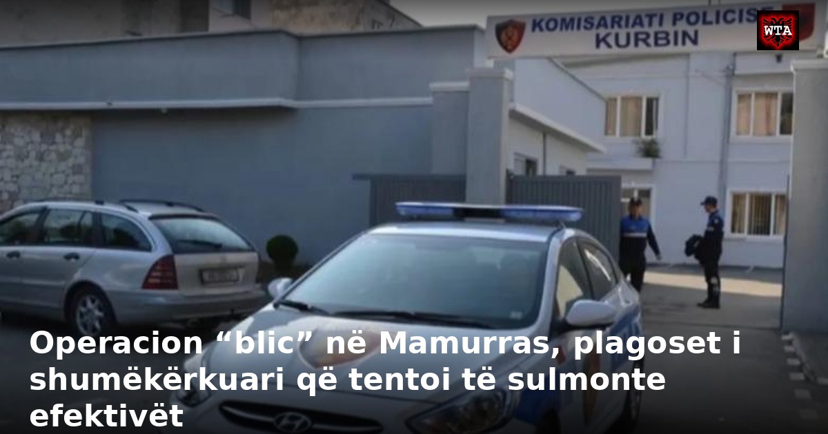 Operacion “blic” në Mamurras, plagoset i shumëkërkuari që tentoi të sulmonte efektivët
