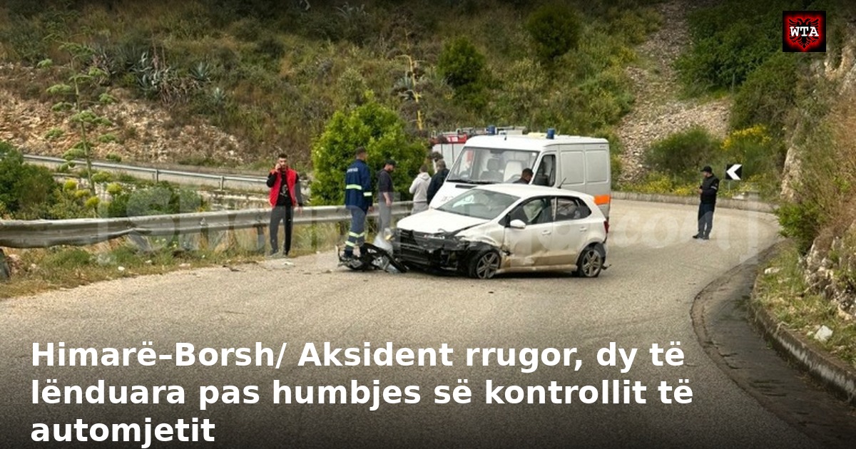 Himarë–Borsh/ Aksident rrugor, dy të lënduara pas humbjes së kontrollit të automjetit