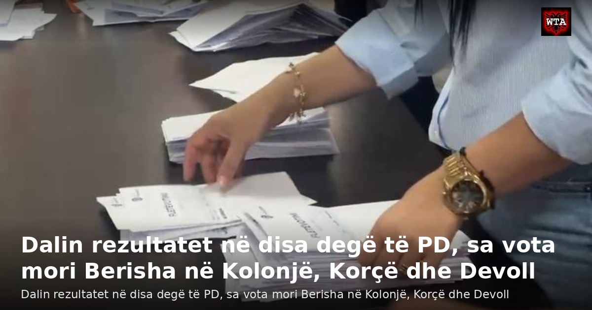 Dalin rezultatet në disa degë të PD, sa vota mori Berisha në Kolonjë, Korçë dhe Devoll