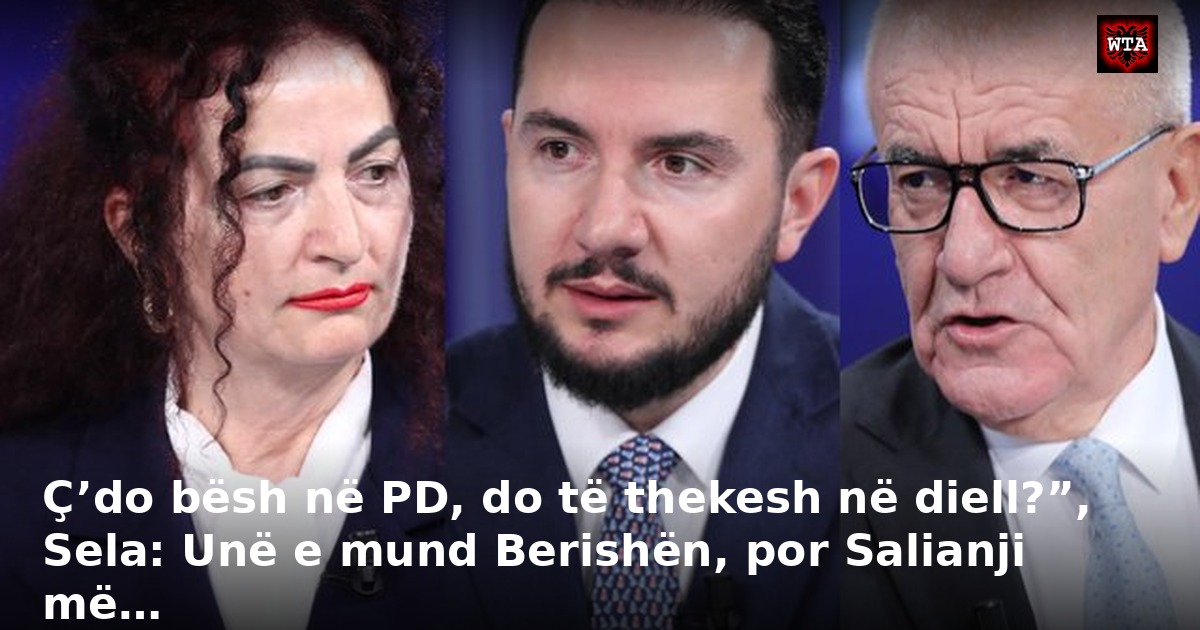 Ç’do bësh në PD, do të thekesh në diell?”, Sela: Unë e mund Berishën, por Salianji më…