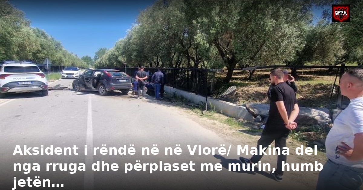 Aksident i rëndë në në Vlorë/ Makina del nga rruga dhe përplaset me murin, humb jetën…