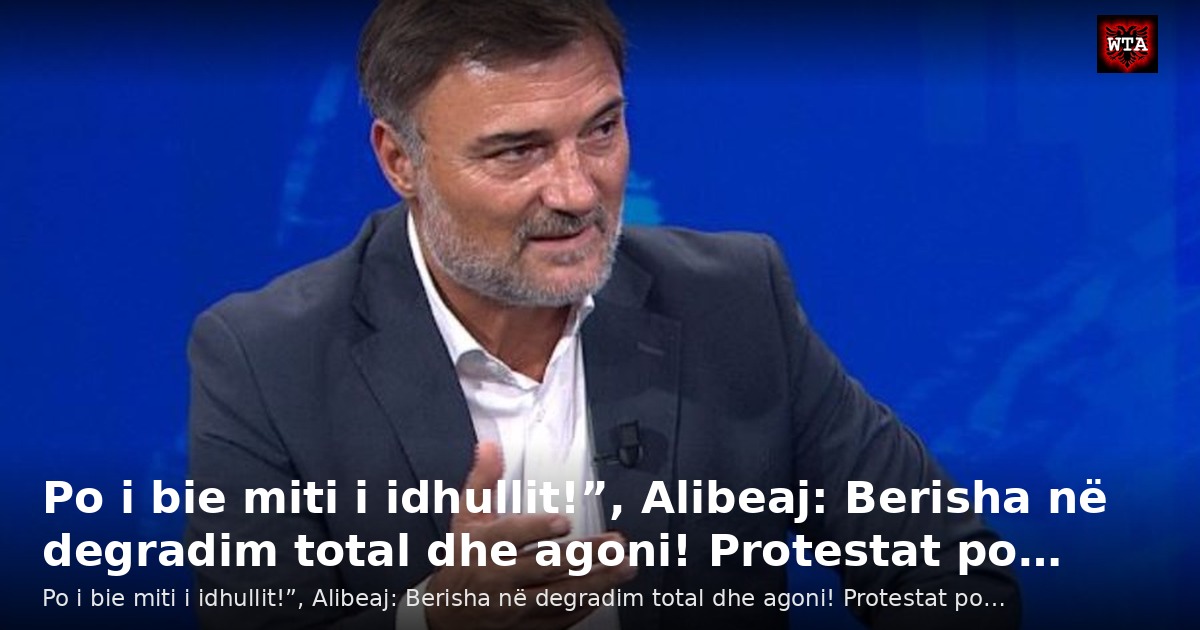 Po i bie miti i idhullit!”, Alibeaj: Berisha në degradim total dhe agoni! Protestat po…
