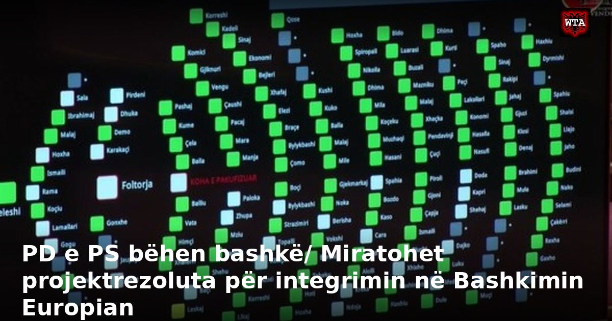 PD e PS bëhen bashkë/ Miratohet projektrezoluta për integrimin në Bashkimin Europian