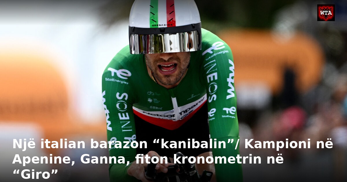 Një italian barazon “kanibalin”/ Kampioni në Apenine, Ganna, fiton kronometrin në “Giro”