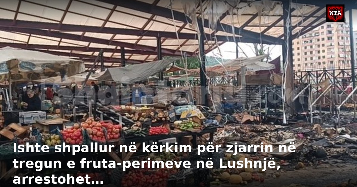 Ishte shpallur në kërkim për zjarrin në tregun e fruta-perimeve në Lushnjë, arrestohet…