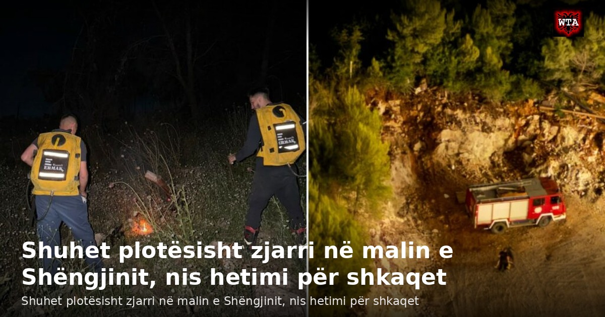 Shuhet plotësisht zjarri në malin e Shëngjinit, nis hetimi për shkaqet