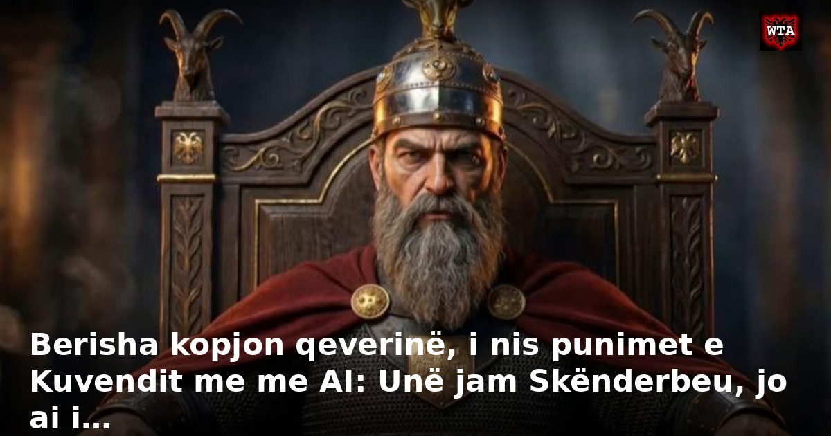 Berisha kopjon qeverinë, i nis punimet e Kuvendit me me AI: Unë jam Skënderbeu, jo ai i…