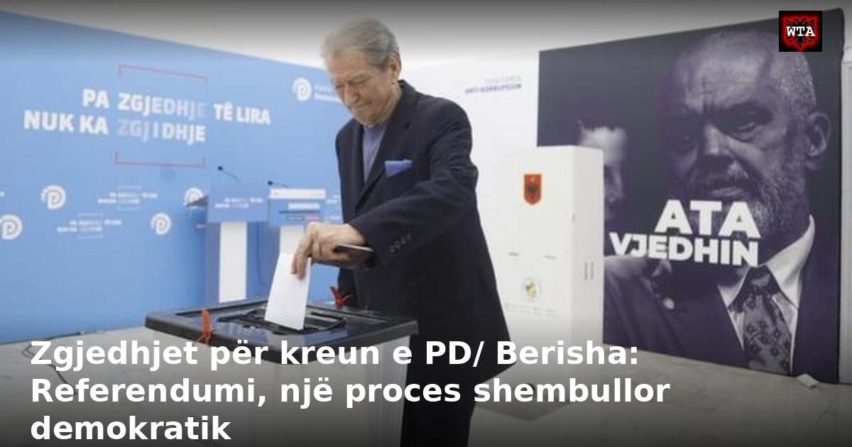 Zgjedhjet për kreun e PD/ Berisha: Referendumi, një proces shembullor demokratik