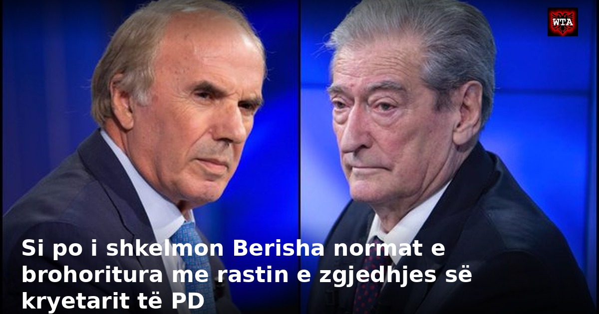 Si po i shkelmon Berisha normat e brohoritura me rastin e zgjedhjes së kryetarit të PD