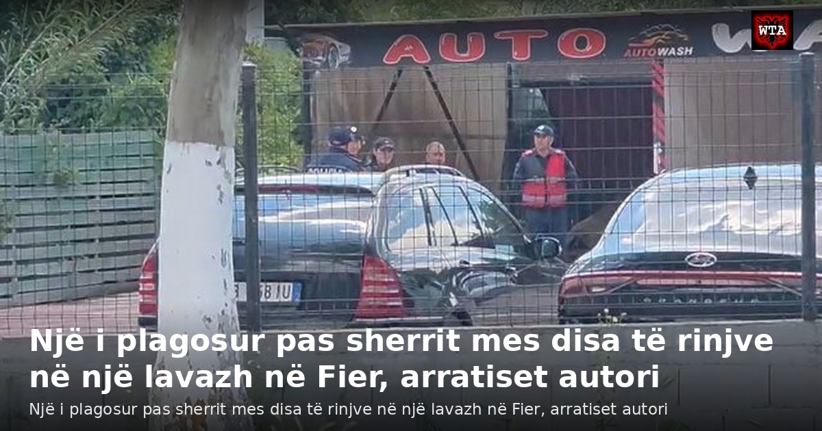 Një i plagosur pas sherrit mes disa të rinjve në një lavazh në Fier, arratiset autori