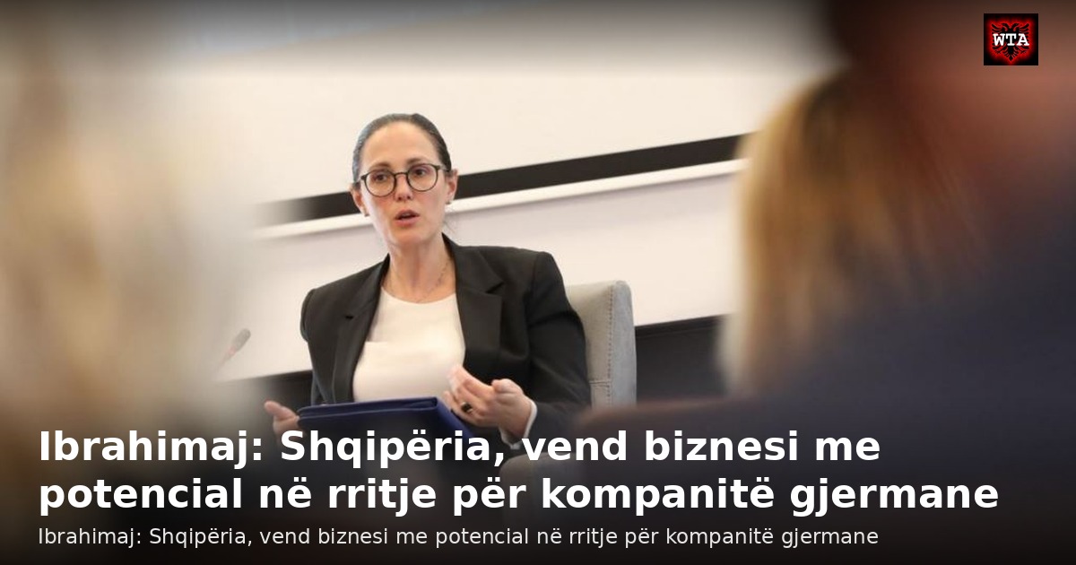 Ibrahimaj: Shqipëria, vend biznesi me potencial në rritje për kompanitë gjermane