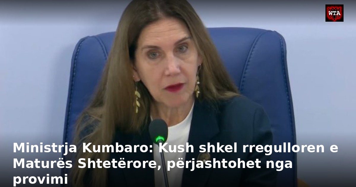 Ministrja Kumbaro: Kush shkel rregulloren e Maturës Shtetërore, përjashtohet nga provimi