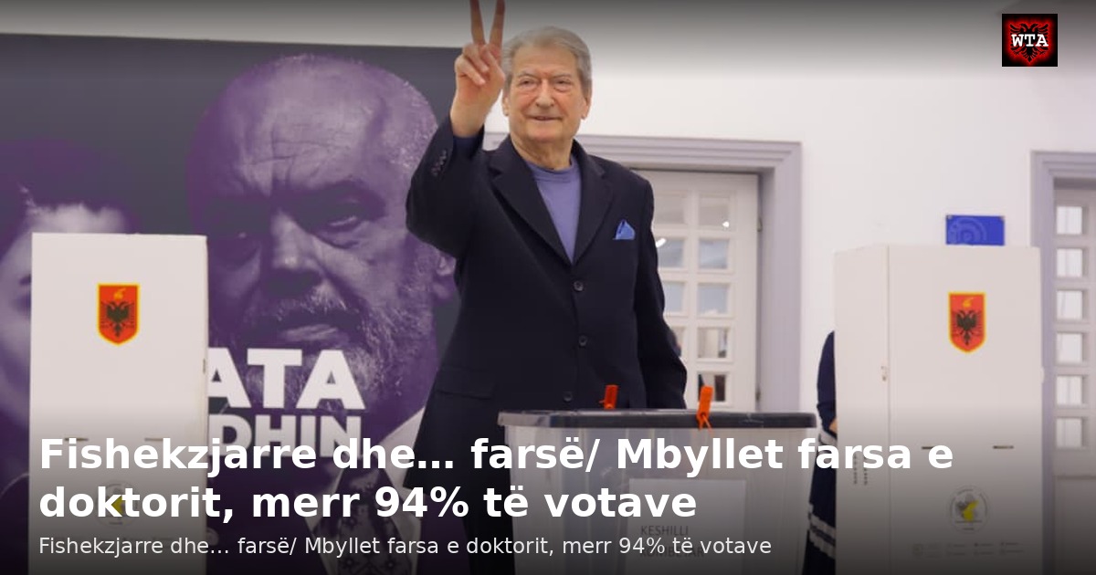 Fishekzjarre dhe… farsë/ Mbyllet farsa e doktorit, merr 94% të votave