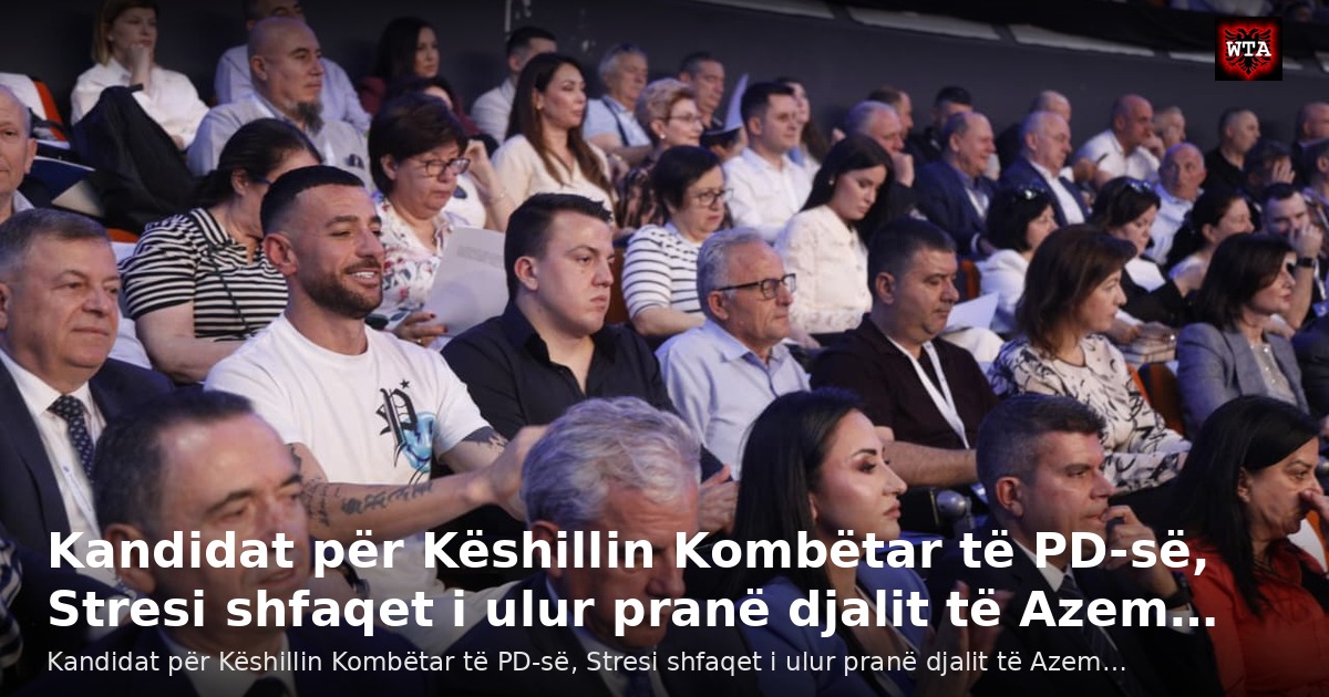 Kandidat për Këshillin Kombëtar të PD-së, Stresi shfaqet i ulur pranë djalit të Azem…