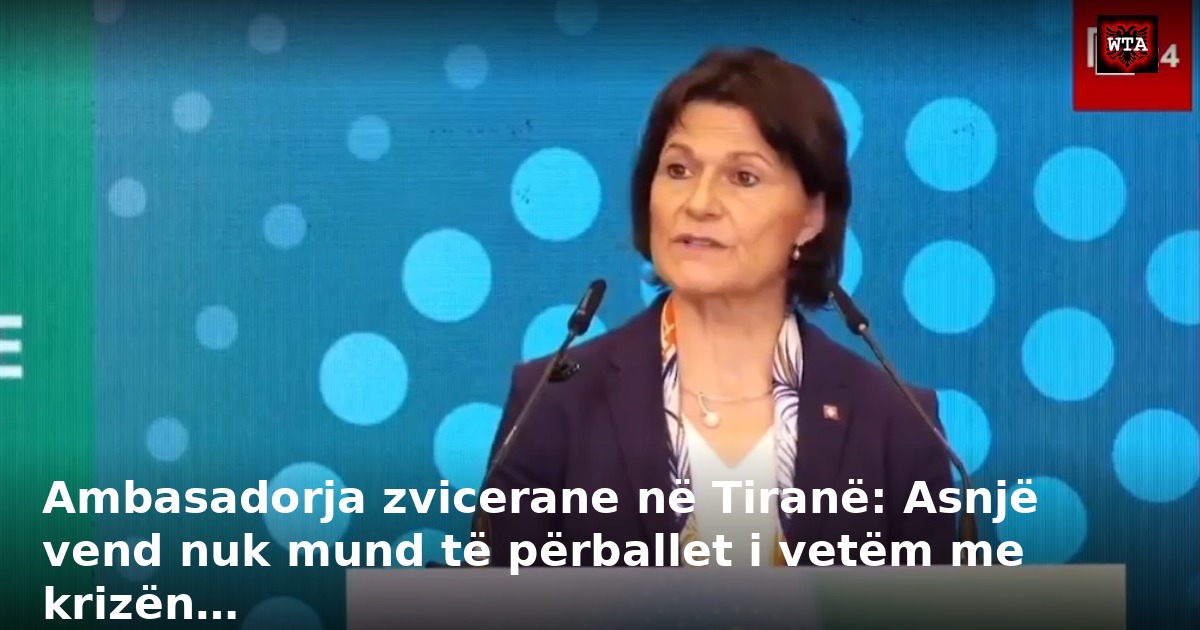 Ambasadorja zvicerane në Tiranë: Asnjë vend nuk mund të përballet i vetëm me krizën…