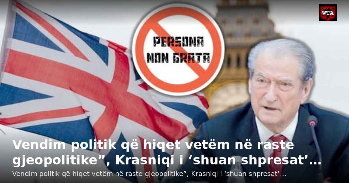 Vendim politik që hiqet vetëm në raste gjeopolitike”, Krasniqi i ‘shuan shpresat’…