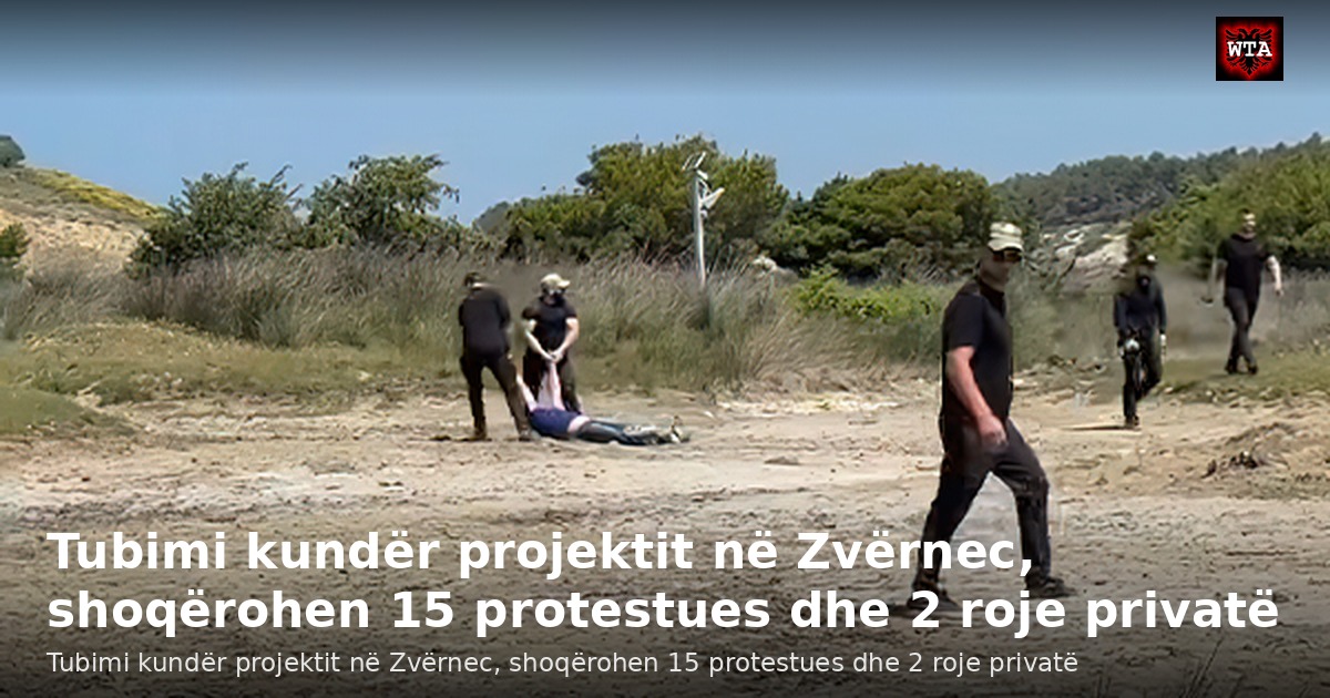 Tubimi kundër projektit në Zvërnec, shoqërohen 15 protestues dhe 2 roje privatë