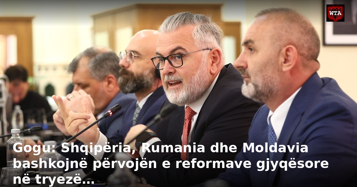 Gogu: Shqipëria, Rumania dhe Moldavia bashkojnë përvojën e reformave gjyqësore në tryezë…
