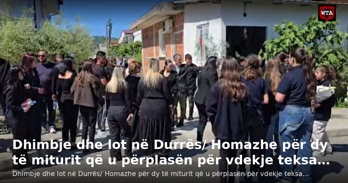 Dhimbje dhe lot në Durrës/ Homazhe për dy të miturit që u përplasën për vdekje teksa…