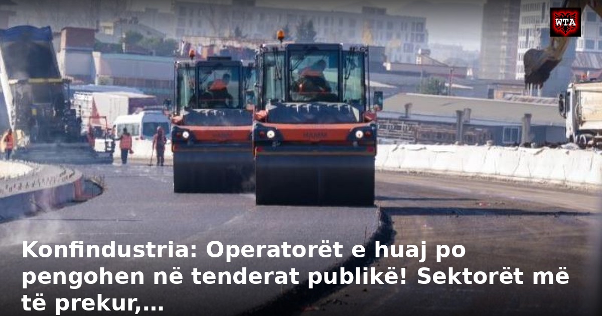 Konfindustria: Operatorët e huaj po pengohen në tenderat publikë! Sektorët më të prekur,…