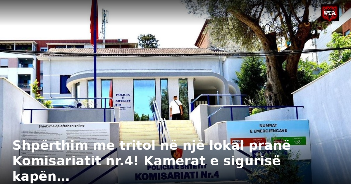 Shpërthim me tritol në një lokal pranë Komisariatit nr.4! Kamerat e sigurisë kapën…
