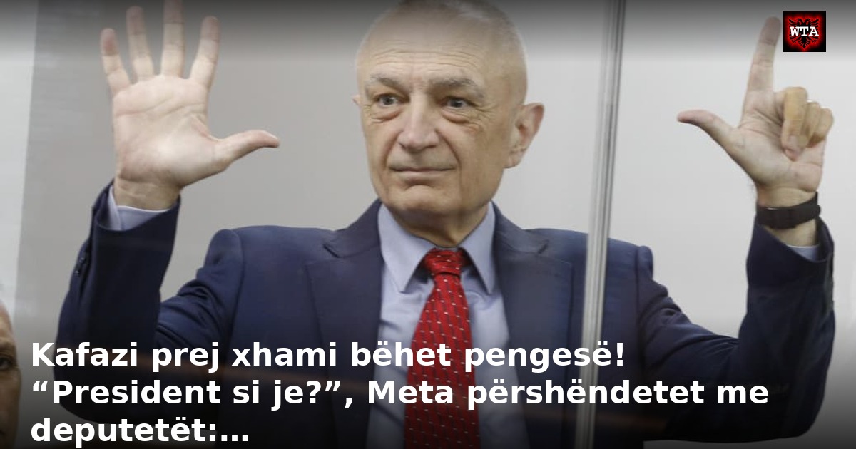 Kafazi prej xhami bëhet pengesë! “President si je?”, Meta përshëndetet me deputetët:…