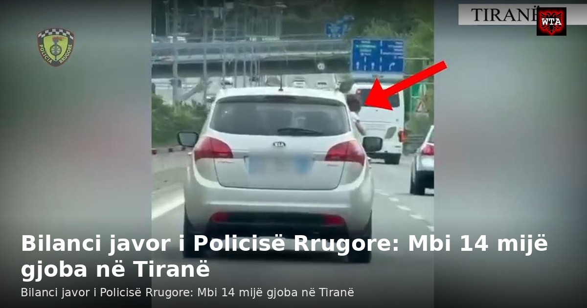 Bilanci javor i Policisë Rrugore: Mbi 14 mijë gjoba në Tiranë