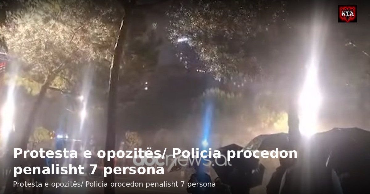 Protesta e opozitës/ Policia procedon penalisht 7 persona