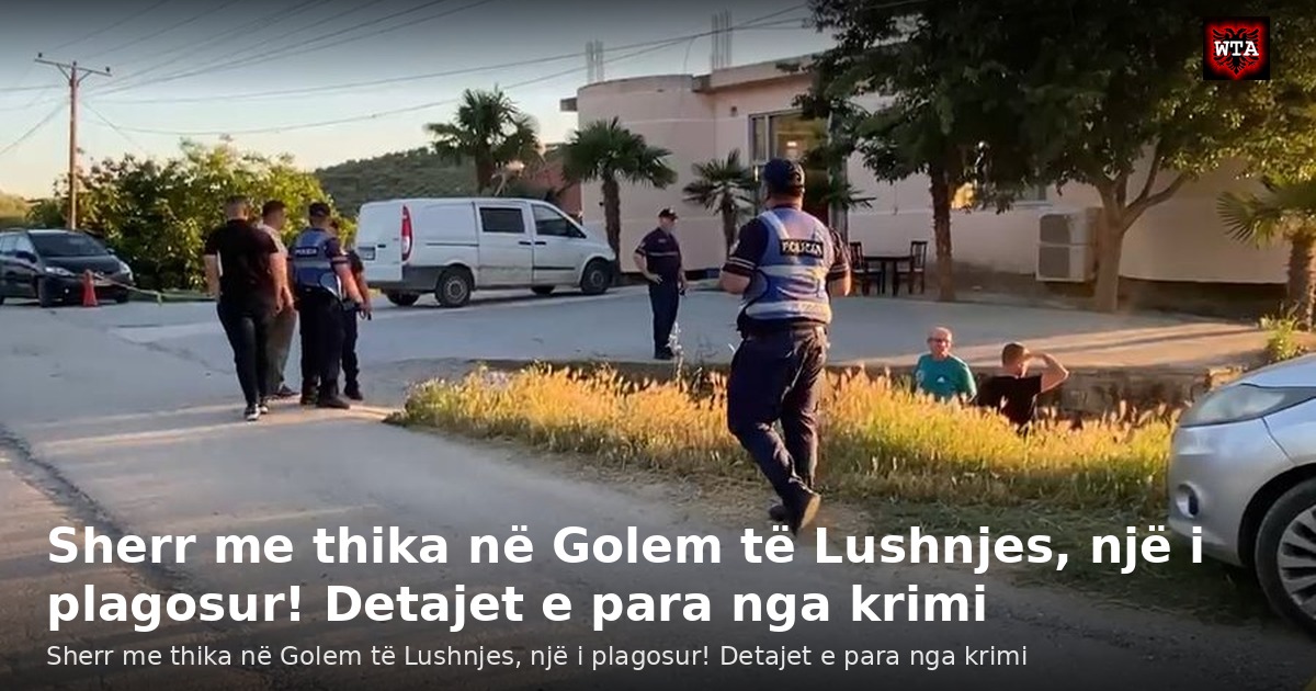 Sherr me thika në Golem të Lushnjes, një i plagosur! Detajet e para nga krimi