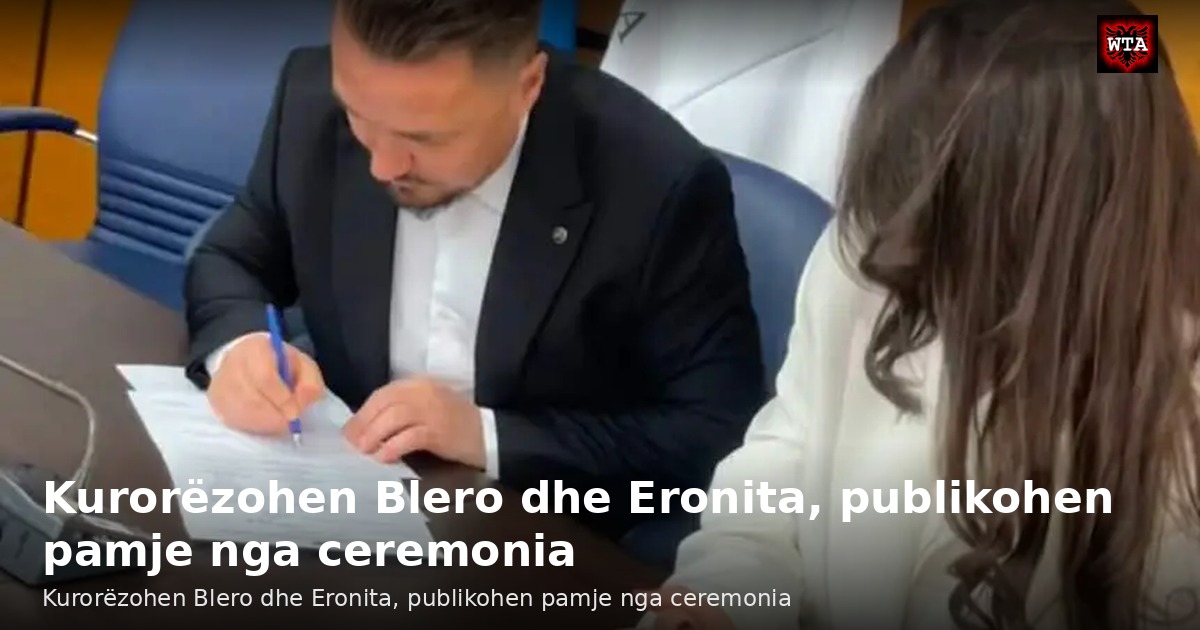Kurorëzohen Blero dhe Eronita, publikohen pamje nga ceremonia